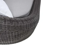 Loungeset Van Geweven Hars - Grijs - Zitbank, 2 Fauteuils En Salontafel - Whiteheaven-MYLIA Sale