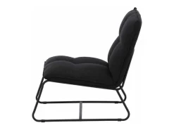 Madison Fauteuil Zwart.-Vente-unique Best