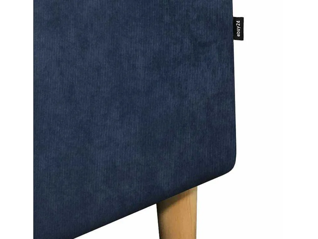 Marino Bank, Chaise Longue Naar Rechts Of Links Gedraaid In Fluweel Blauw.-Vente-unique Best