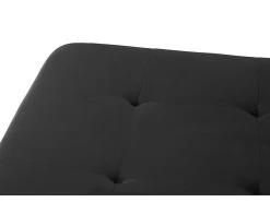 Marino Dagbed Velours Zwart.-Vente-unique New