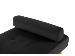 Marino Dagbed Velours Zwart.-Vente-unique New