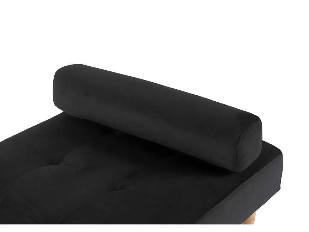 Marino Dagbed Velours Zwart.-Vente-unique New