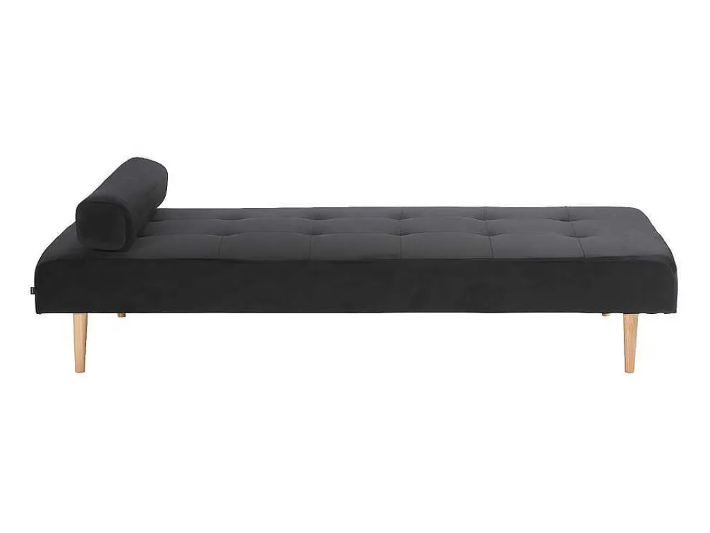 Marino Dagbed Velours Zwart.-Vente-unique New