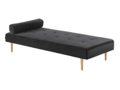 Marino Dagbed Velours Zwart.-Vente-unique New