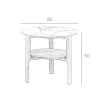 Marmer Effect Glasvezel Hoektafel 2047-Angel Cerda New