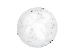 Maryland Plafondlamp, Chroom, Wit, 30X30X9 Cm,-EPIKASA Outlet
