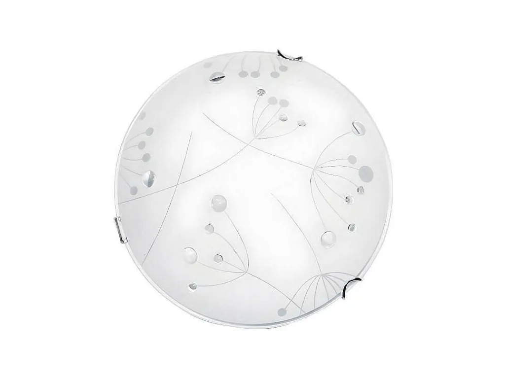 Maryland Plafondlamp, Chroom, Wit, 30X30X9 Cm,-EPIKASA Outlet