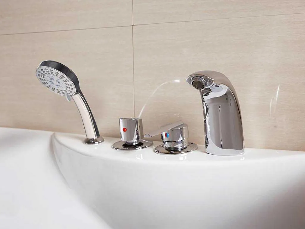 Massagebad - 1 Persoon - 150 X 75 X 59 Cm - Hoek Rechts - Gavino-Shower & Design Discount