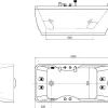 Massagebad Gavino - 1 Persoon - 75X150Xh65Cm - Linkse Hoek-Shower & Design Online
