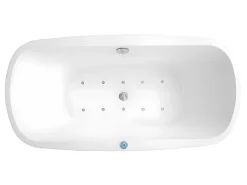 Massagebad Met Ledverlichting - Balneo Therapie Sirgao - 1 Persoon - 155L - 75X150Cm - Wit-Shower & Design Sale