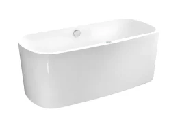 Massagebad Met Ledverlichting - Balneo Therapie Sirgao - 1 Persoon - 155L - 75X150Cm - Wit-Shower & Design Sale