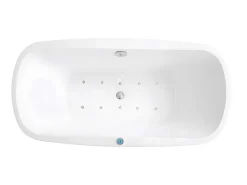 Massagebad Met Ledverlichting - Balneo Therapie Sirgao - 1 Persoon - 155L - 75X150Cm - Zwart-Shower & Design New
