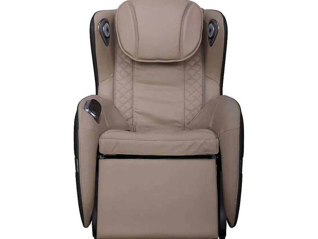 Massagestoel Kasou Van Kunstleer Met Led-Verlichting - Met Bluetooth - Beige-Vente-unique Clearance