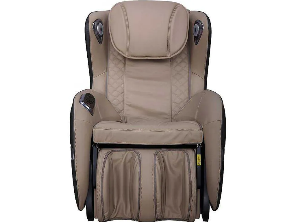 Massagestoel Kasou Van Kunstleer Met Led-Verlichting - Met Bluetooth - Beige-Vente-unique Clearance