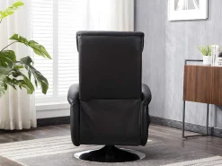 Massagestoel Kostas Van Kunstleer - Zwart-Vente-unique Hot