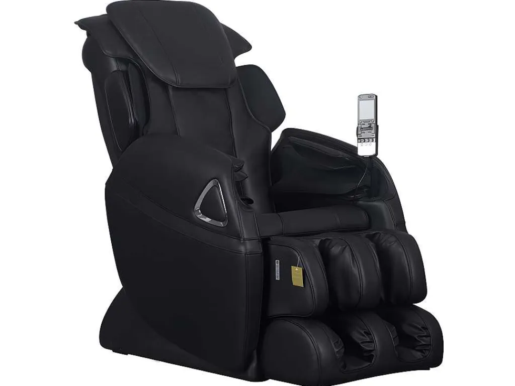 Massagestoel Leto Van Kunstleer - Nul Zwaartekracht Systeem - Zwart-Vente-unique Hot