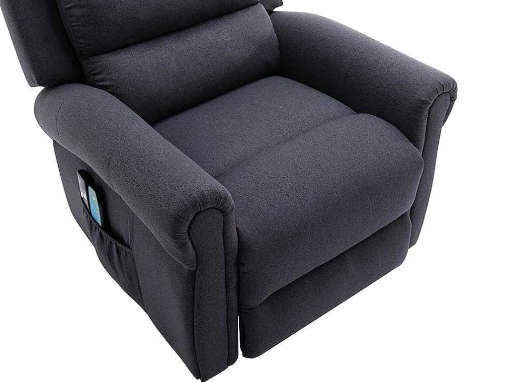 Massagestoel Met Elektrische Sta-Op Functie - Antraciet - Lovari-Vente-unique Hot
