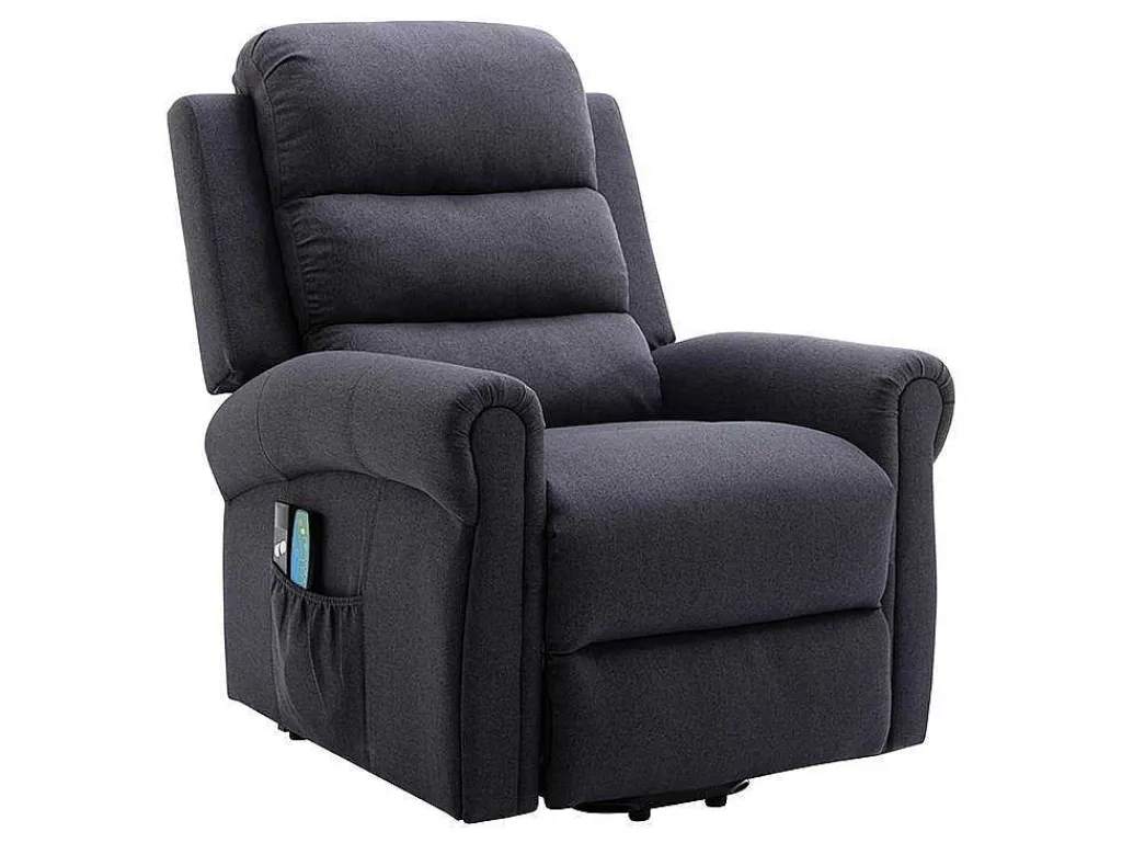 Massagestoel Met Elektrische Sta-Op Functie - Antraciet - Lovari-Vente-unique Hot