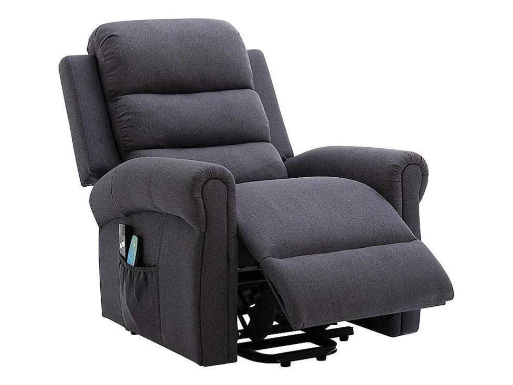 Massagestoel Met Elektrische Sta-Op Functie - Antraciet - Lovari-Vente-unique Hot