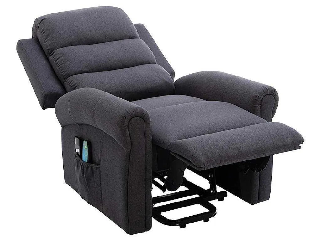 Massagestoel Met Elektrische Sta-Op Functie - Antraciet - Lovari-Vente-unique Hot