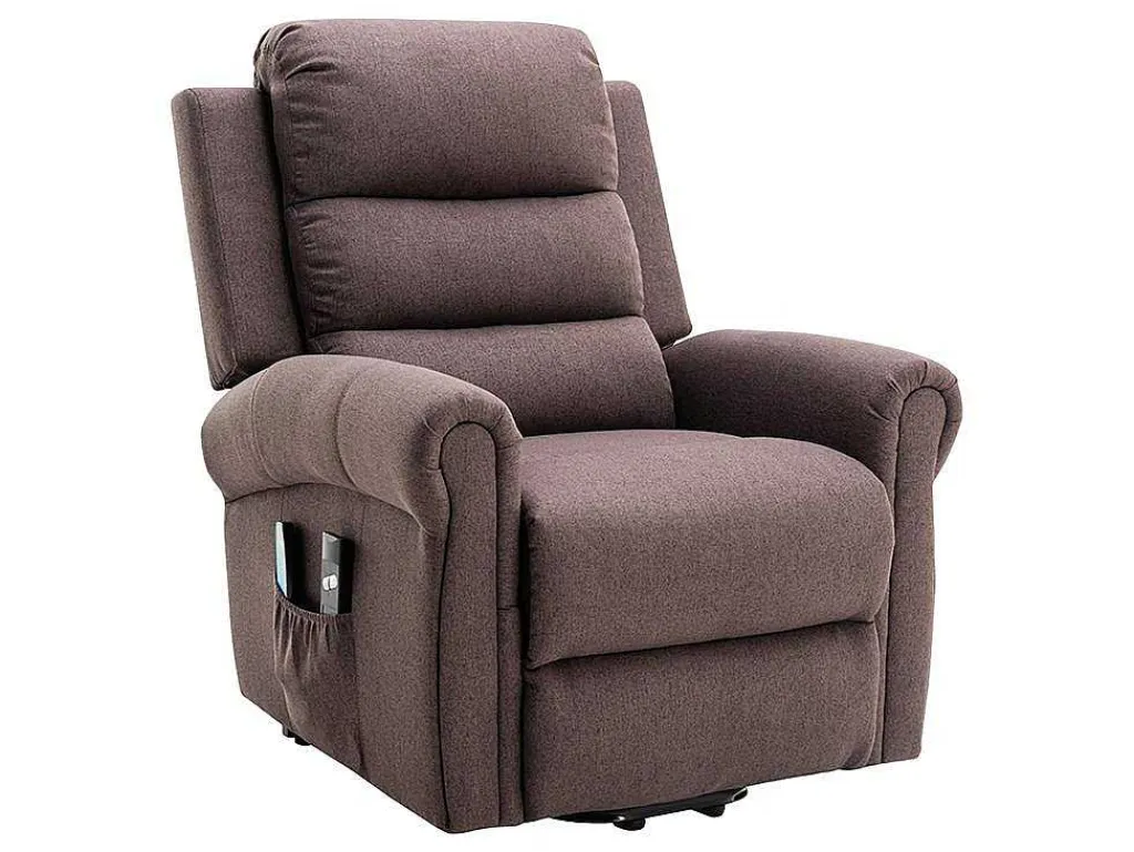 Massagestoel Met Elektrische Sta-Op Functie - Bruin - Lovari-Vente-unique Discount