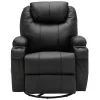 Massagestoel Van Kunstleer Silvano - Zwart-Vente-unique Best