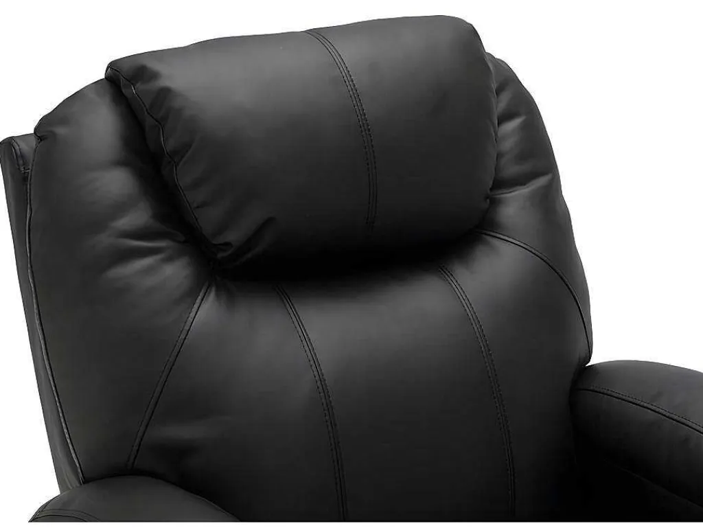 Massagestoel Van Kunstleer Silvano - Zwart-Vente-unique Best