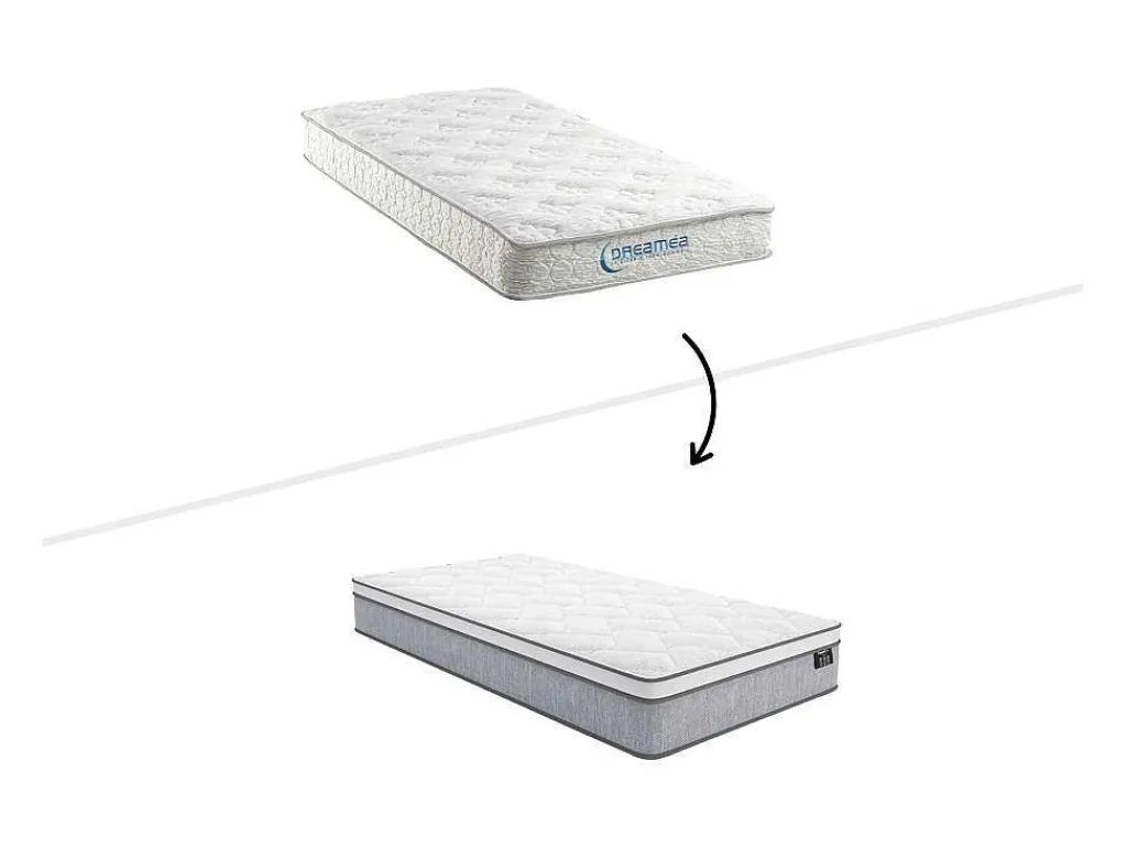 Matras 90X 190Cm Met Pocketveren 22Cm Dik - Senerite Van Ysmee-Ysmée