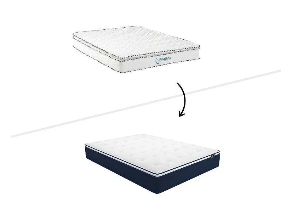 Matras 140X190Cm Met Pocketveren En Bijpassende Topmatras Dikte 24Cm - Altier Van Dreamea-Ysmée Clearance