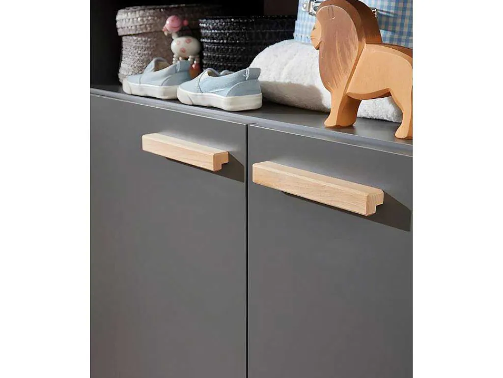 Matsbaby Luiertafel 2 Deuren, 1 Open Vak Grijs.-Vente-unique