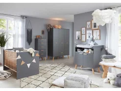 Matsbaby Luiertafel 2 Deuren, 1 Open Vak Grijs.-Vente-unique