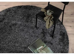 Mattis Vloerkleed O200 Cm Polyester Antraciet.-Vente-unique Online