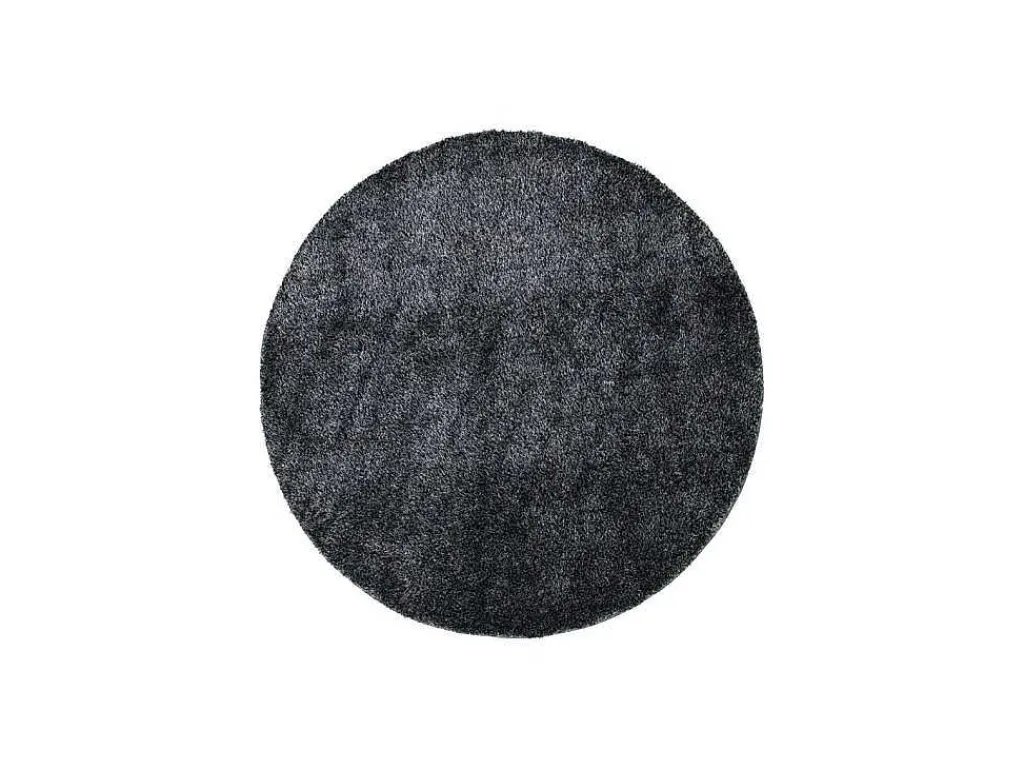 Mattis Vloerkleed O200 Cm Polyester Antraciet.-Vente-unique Online