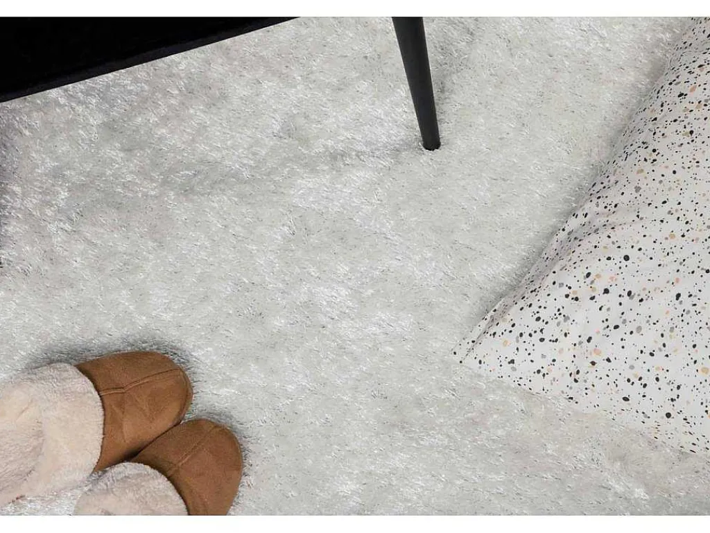 Mattis Vloerkleed O200 Cm Polyester Wit.-Vente-unique Sale