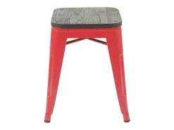 Mcw-A73 Kruk Incl. Houten Zitting, Rood-Vente-unique