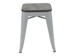 Mcw-A73 Kruk (Set Van 6) Houten Zitting, Grijs-Vente-unique Clearance