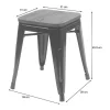 Mcw-A73 Kruk (Set Van 2) Houten Zitting, Rood-Vente-unique Hot