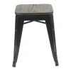Mcw-A73 Kruk (Set Van 4) Houten Zitting, Zwart-Vente-unique Online