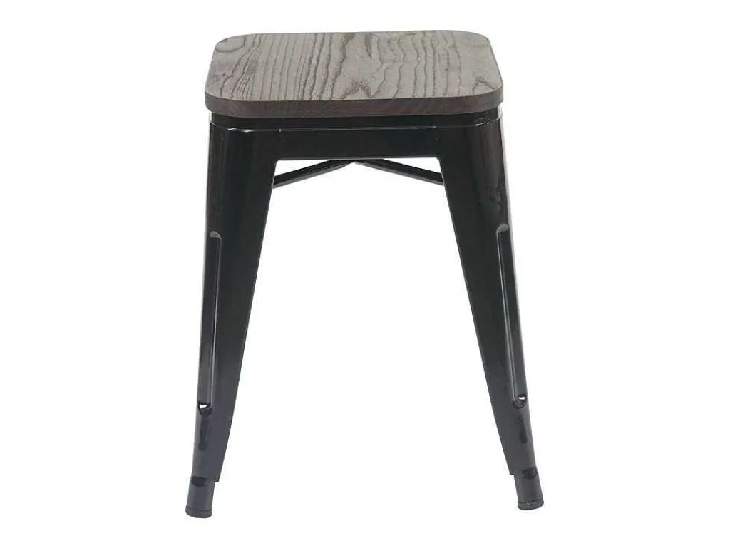 Mcw-A73 Kruk (Set Van 4) Houten Zitting, Zwart-Vente-unique Online
