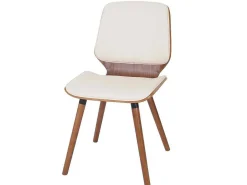 Mcw-B16 Eetkamerstoel (Set Van 2), Kunstleer Creme-Vente-unique Sale