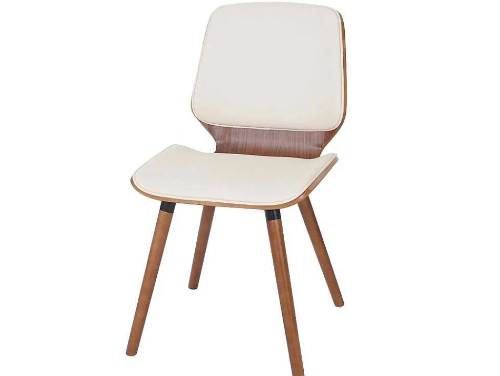 Mcw-B16 Eetkamerstoel (Set Van 2), Kunstleer Creme-Vente-unique Sale