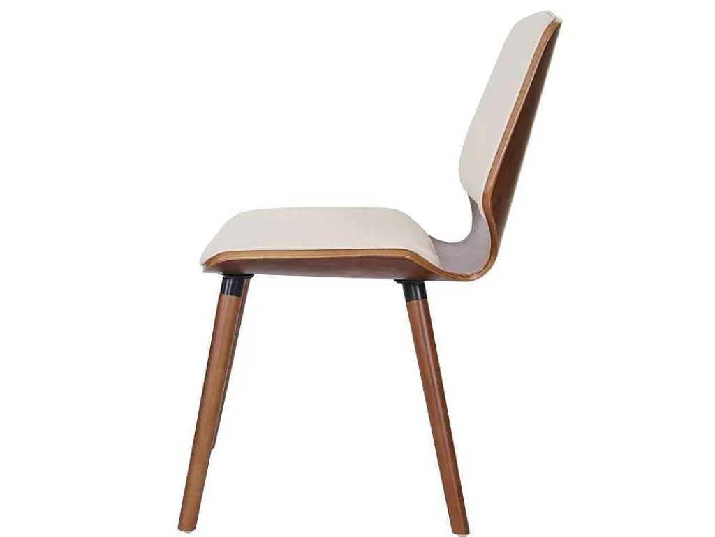 Mcw-B16 Eetkamerstoel (Set Van 2), Kunstleer Creme-Vente-unique Sale