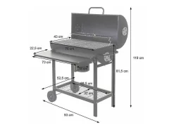 Mcw-F70 Barbecuetrolley Met Deksel En Plank-Vente-unique Clearance