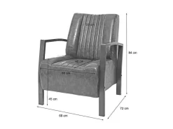 Mcw-H10 Fauteuil, Vintage Grijs-Vente-unique Online