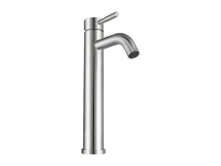 Mechanische Mengkraan Met Ronde Vorm Van Roestvrij Staal - Geborsteld Nikkel - H29,6 Cm - Salavan-Shower & Design Online