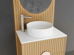 Mechanische Mengkraan Met Vierkante Vorm Van Roestvrij Staal - Geborsteld Nikkel - H31 Cm - Canilas-Shower & Design Outlet