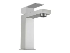 Mechanische Mengkraan Met Vierkante Vorm Van Roestvrij Staal - Geborsteld Nikkel - H17,3 Cm - Canilas-Shower & Design Hot