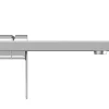 Mechanische Mengkraan Voor Inbouw Vierkant - Kleur: Geborsteld Nikkel - Vistula-Shower & Design Discount