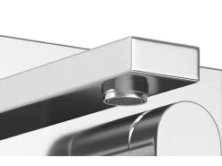 Mechanische Mengkraan Voor Inbouw Vierkant - Kleur: Geborsteld Nikkel - Vistula-Shower & Design Discount