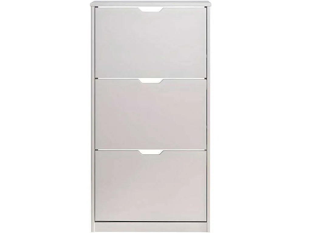 Mestre Schoenenkast 3 Klep Wit.-Vente-unique